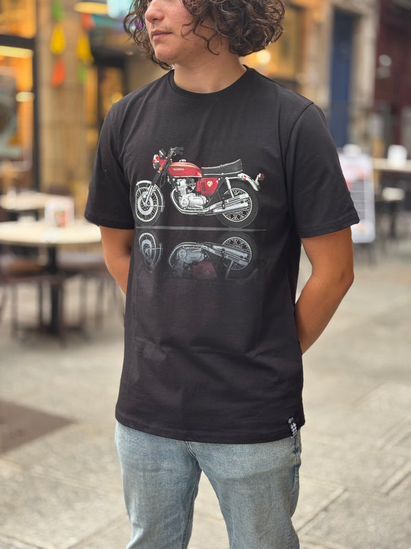TSHIRT HONDA réservoir rouge