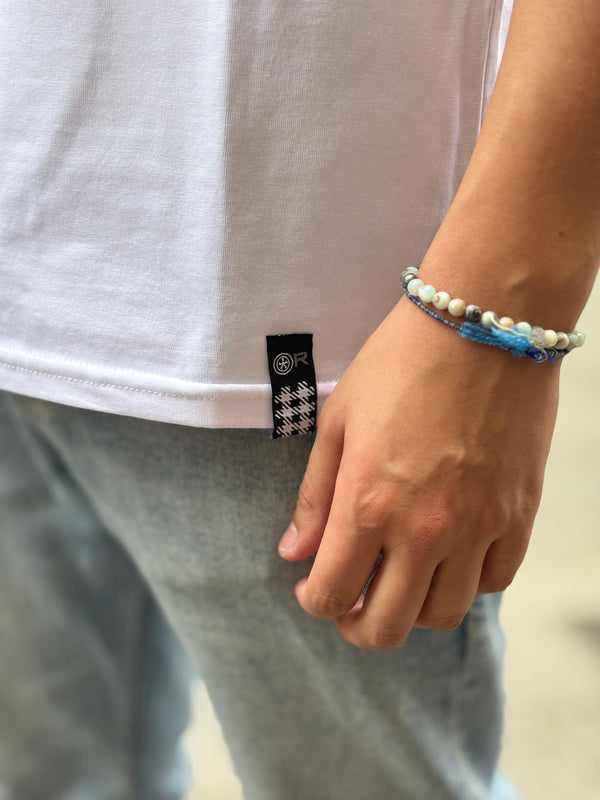 TSHIRT DUCATI motifs bleu ciel