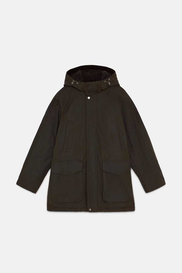 WAXED SHOOTING PARKA