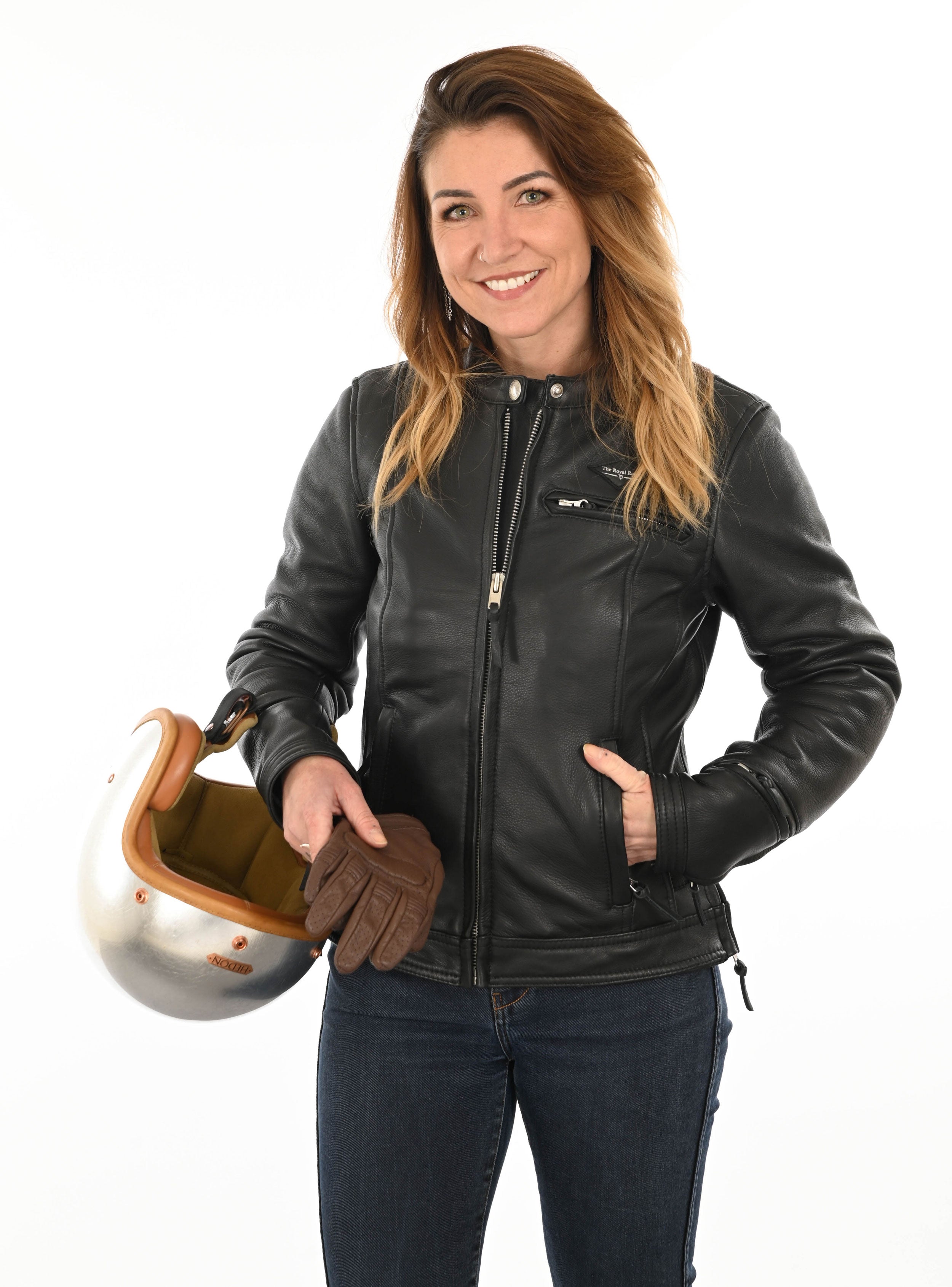 Moto Femme Blouson Cuir Moto Sur Mesure Manteau En Cuir Pour